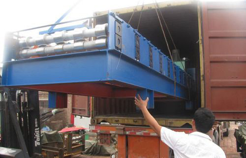 our roll forming machine send to turkey